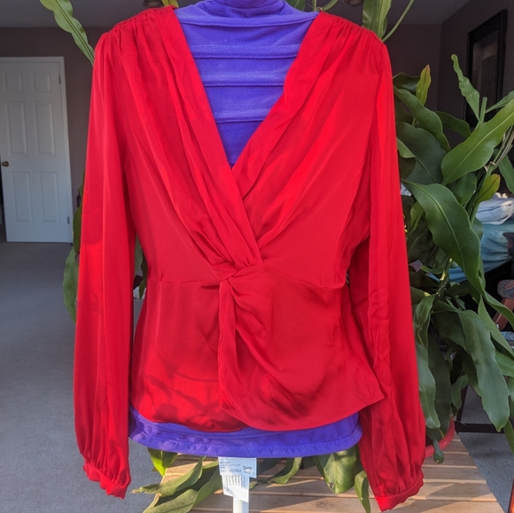 Intermix Dawn Silk Knot Front Top - Picture 3 of 4